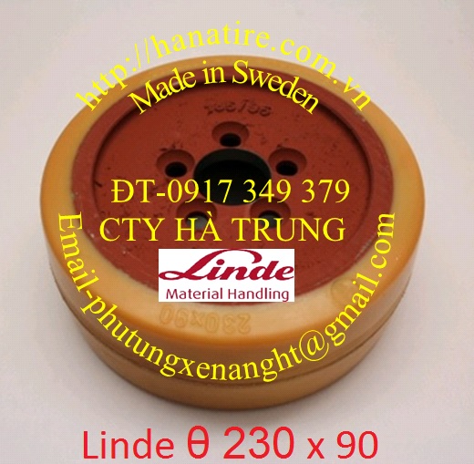 banh lai xe nang linde θ 230x90