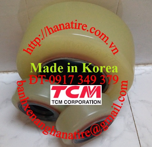 banh pu hanatire xe nang TCM 3 banh FR15-7H
