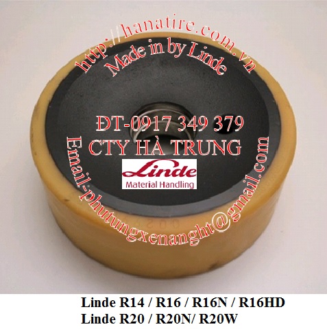 banh tai pu xe nang linde R14