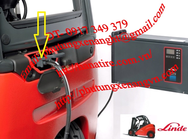 Đầu giắc sạc bình ắc quy xe nâng điện LINDE parts