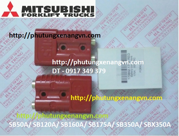 Rắc sạc bình ắc quy xe nâng Mitsubishi forklift parts