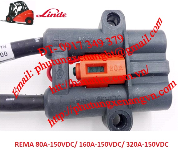 Đầu giắc sạc bình ắc quy xe nâng điện Linde Forklift 0039700883