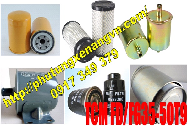 Air filter, oil filter, hydraulic filter, fuel filter TCM FD50T9, FD45T9, FD40T9