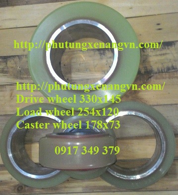 Clark CRX14 bánh lái, bánh tải , bánh thăng bằng urethane