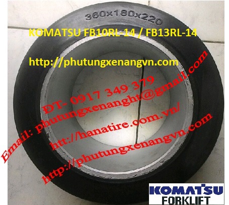 Bánh lái bánh tải bánh xe pu xe nâng điện Komatsu FB10RL-14 FB13RL-14