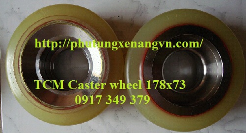 Bánh lái phụ PU 178x73 xe nâng TCM
