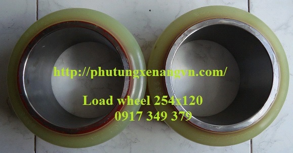 Bánh tải PU 267x135 xe nâng TCM 