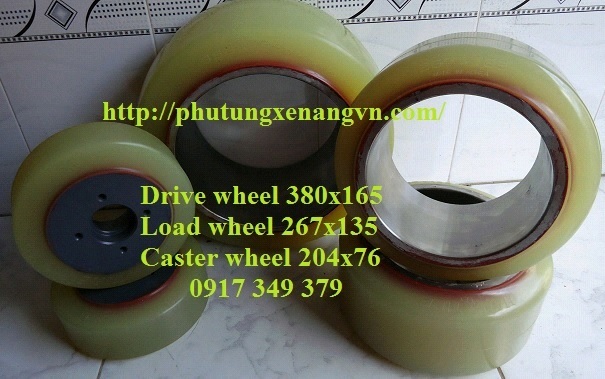 Vỏ PU xe nâng 380*145